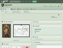 Tablet Screenshot of hajinstudio.deviantart.com
