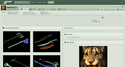 Desktop Screenshot of madcat221.deviantart.com