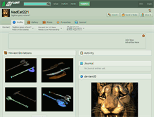 Tablet Screenshot of madcat221.deviantart.com
