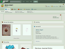 Tablet Screenshot of deme-chan1.deviantart.com