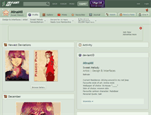 Tablet Screenshot of minamii.deviantart.com