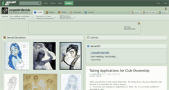 Desktop Screenshot of corpsebrideclub.deviantart.com