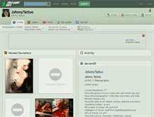 Tablet Screenshot of johnnytattoo.deviantart.com