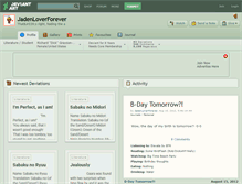 Tablet Screenshot of jadenloverforever.deviantart.com