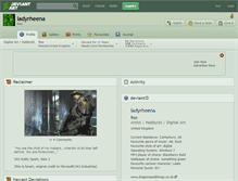 Tablet Screenshot of ladyrheena.deviantart.com