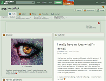 Tablet Screenshot of herbalfoot.deviantart.com