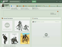 Tablet Screenshot of kepper.deviantart.com