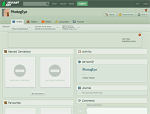 Tablet Screenshot of photogeye.deviantart.com