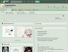 Tablet Screenshot of chantelgutterz.deviantart.com