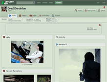 Tablet Screenshot of deadxdandelion.deviantart.com