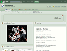 Tablet Screenshot of lintushadow.deviantart.com