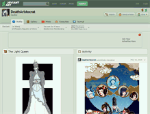 Tablet Screenshot of deatharistocrat.deviantart.com