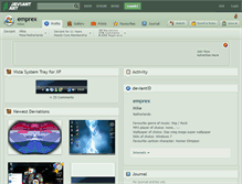 Tablet Screenshot of emprex.deviantart.com