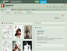 Tablet Screenshot of angelabondi.deviantart.com