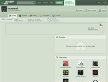 Tablet Screenshot of monsand.deviantart.com