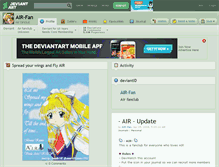 Tablet Screenshot of air-fan.deviantart.com