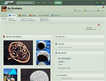 Tablet Screenshot of bu-shunkaku.deviantart.com