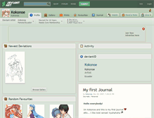 Tablet Screenshot of kokonoe.deviantart.com