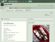Tablet Screenshot of celtic-wonder.deviantart.com