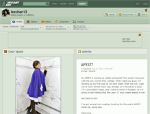 Tablet Screenshot of leechan13.deviantart.com