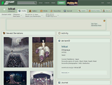 Tablet Screenshot of lolicat.deviantart.com