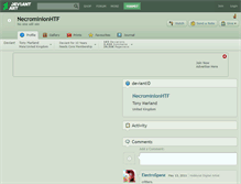 Tablet Screenshot of necrominionhtf.deviantart.com