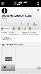 Mobile Screenshot of marilyn-manson-club.deviantart.com