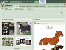 Tablet Screenshot of dogexpert.deviantart.com