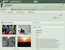 Tablet Screenshot of jennygrey.deviantart.com