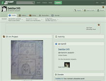 Tablet Screenshot of dekiller395.deviantart.com