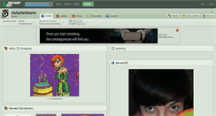 Desktop Screenshot of hollyhellstorm.deviantart.com
