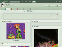 Tablet Screenshot of hollyhellstorm.deviantart.com