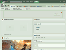 Tablet Screenshot of laress.deviantart.com