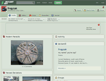 Tablet Screenshot of frogyzak.deviantart.com