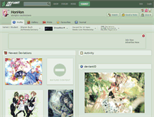 Tablet Screenshot of honhon.deviantart.com