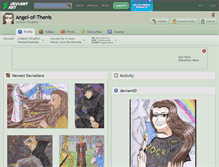 Tablet Screenshot of angel-of-thenis.deviantart.com