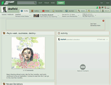 Tablet Screenshot of deafield.deviantart.com