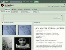 Tablet Screenshot of deviantson13.deviantart.com