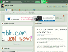 Tablet Screenshot of alera-diana.deviantart.com