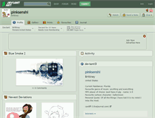 Tablet Screenshot of pinksenshi.deviantart.com