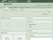 Tablet Screenshot of fabulousfrank.deviantart.com