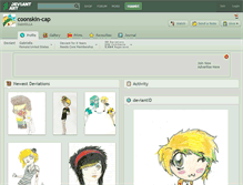 Tablet Screenshot of coonskin-cap.deviantart.com