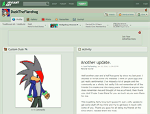 Tablet Screenshot of dusktheflarehog.deviantart.com