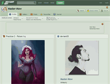 Tablet Screenshot of master-mow.deviantart.com