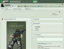 Tablet Screenshot of goatsilla.deviantart.com