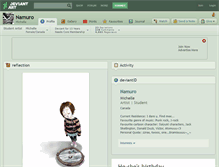 Tablet Screenshot of namuro.deviantart.com