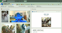 Desktop Screenshot of dragonlvr2k5.deviantart.com