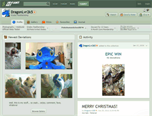 Tablet Screenshot of dragonlvr2k5.deviantart.com