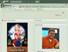 Tablet Screenshot of mason44.deviantart.com