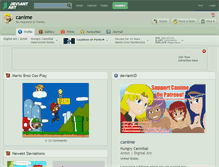 Tablet Screenshot of canime.deviantart.com